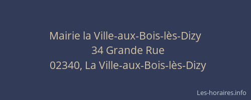 Mairie la Ville-aux-Bois-lès-Dizy
