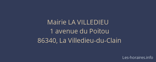 Mairie LA VILLEDIEU
