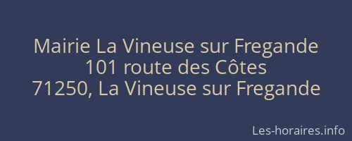 Mairie La Vineuse sur Fregande