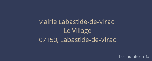 Mairie Labastide-de-Virac