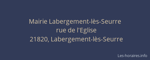 Mairie Labergement-l&egrave;s-Seurre