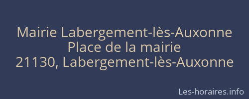 Mairie Labergement-lès-Auxonne