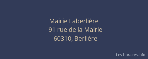 Mairie Laberli&egrave;re