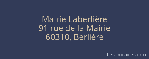 Mairie Laberlière