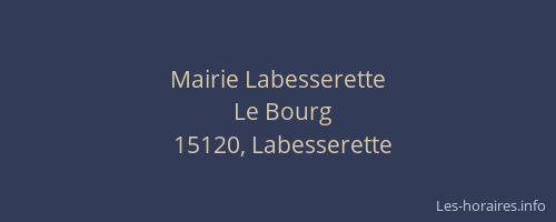 Mairie Labesserette