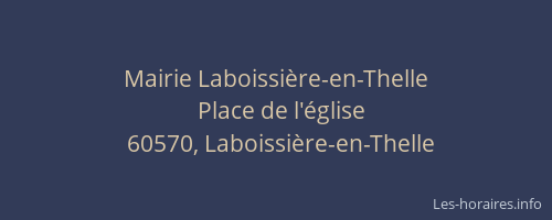 Mairie Laboissi&egrave;re-en-Thelle