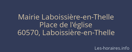Mairie Laboissière-en-Thelle