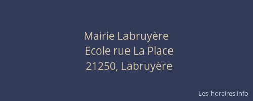 Mairie Labruy&egrave;re