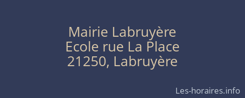Mairie Labruyère
