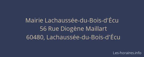 Mairie Lachauss&eacute;e-du-Bois-d'&Eacute;cu
