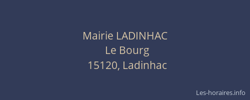 Mairie LADINHAC