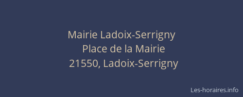 Mairie Ladoix-Serrigny