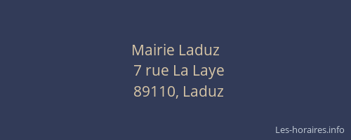 Mairie Laduz