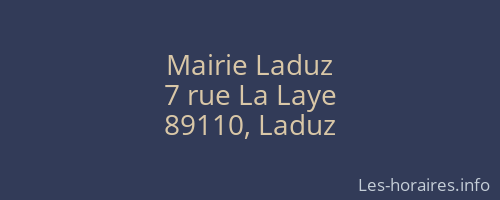 Mairie Laduz
