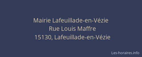 Mairie Lafeuillade-en-V&eacute;zie