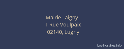 Mairie Laigny