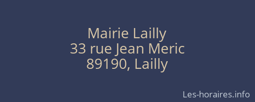 Mairie Lailly