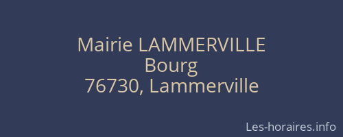 Mairie LAMMERVILLE