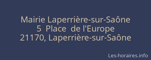 Mairie Laperrière-sur-Saône