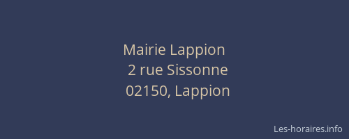 Mairie Lappion
