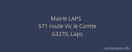 Mairie LAPS