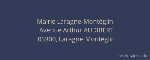 Mairie Laragne-Montéglin