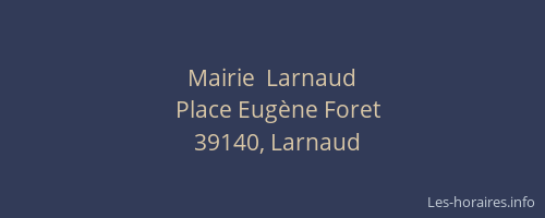 Mairie  Larnaud