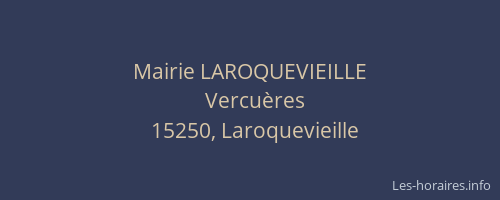 Mairie LAROQUEVIEILLE