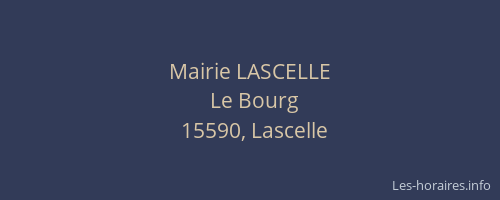 Mairie LASCELLE