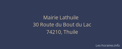 Mairie Lathuile