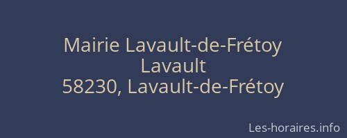 Mairie Lavault-de-Frétoy