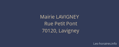 Mairie LAVIGNEY