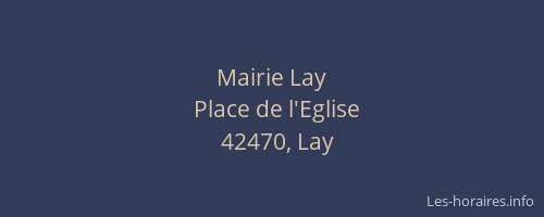 Mairie Lay