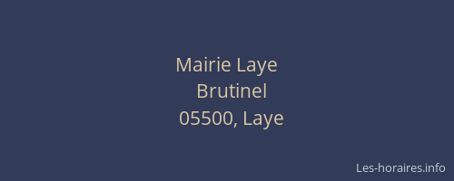 Mairie Laye