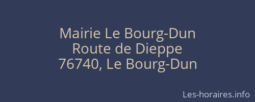 Mairie Le Bourg-Dun