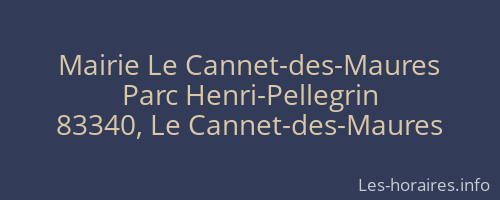 Mairie Le Cannet-des-Maures