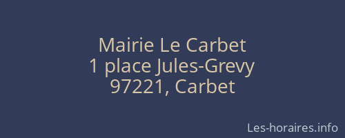 Mairie Le Carbet