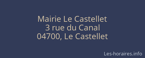 Mairie Le Castellet