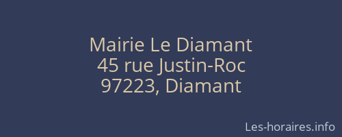 Mairie Le Diamant