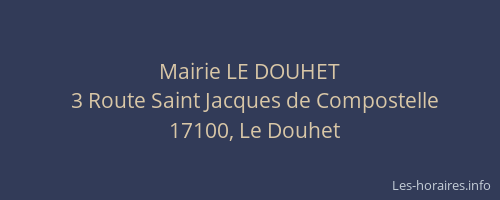 Mairie LE DOUHET