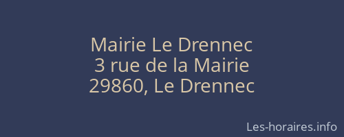 Mairie Le Drennec