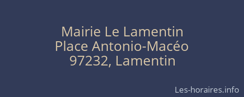 Mairie Le Lamentin