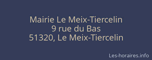 Mairie Le Meix-Tiercelin