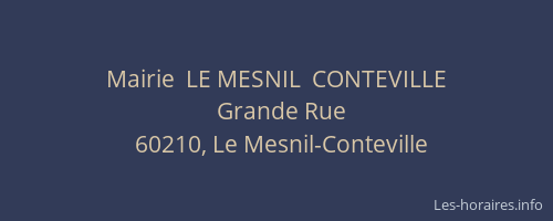 Mairie  LE MESNIL  CONTEVILLE