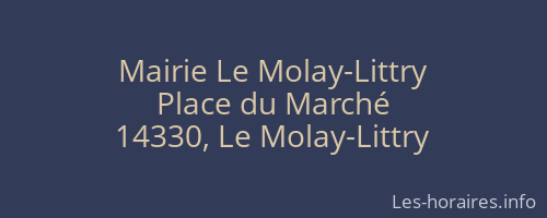 Mairie Le Molay-Littry