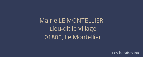 Mairie LE MONTELLIER