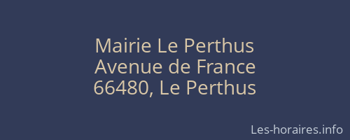 Mairie Le Perthus