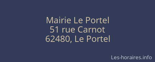 Mairie Le Portel
