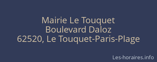 Mairie Le Touquet