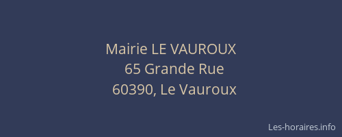 Mairie LE VAUROUX